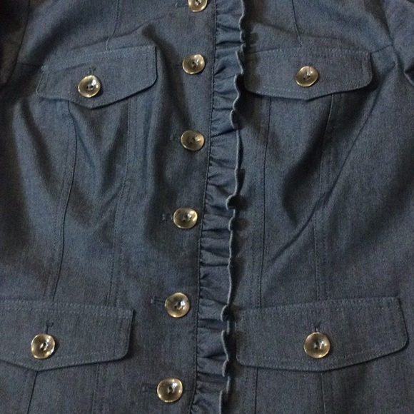 8 Randy Kemper Ruffled Gray Jacket - Picture 14 of 16